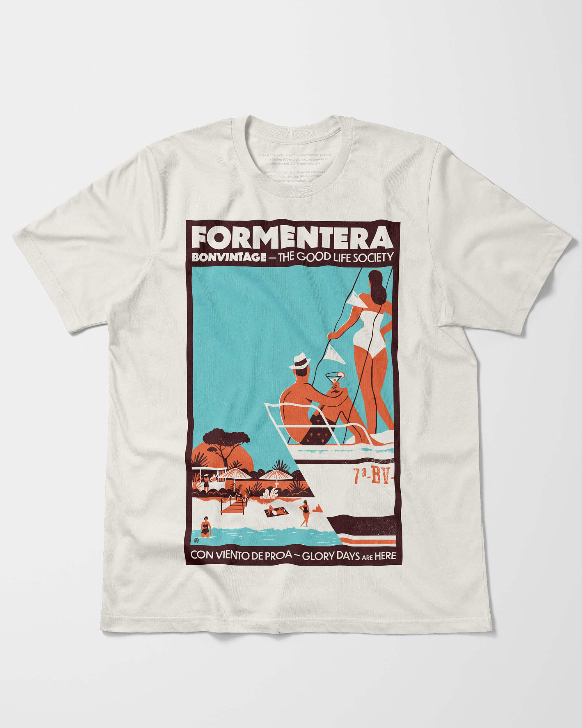 Camiseta Formentera Blanca BonVintage