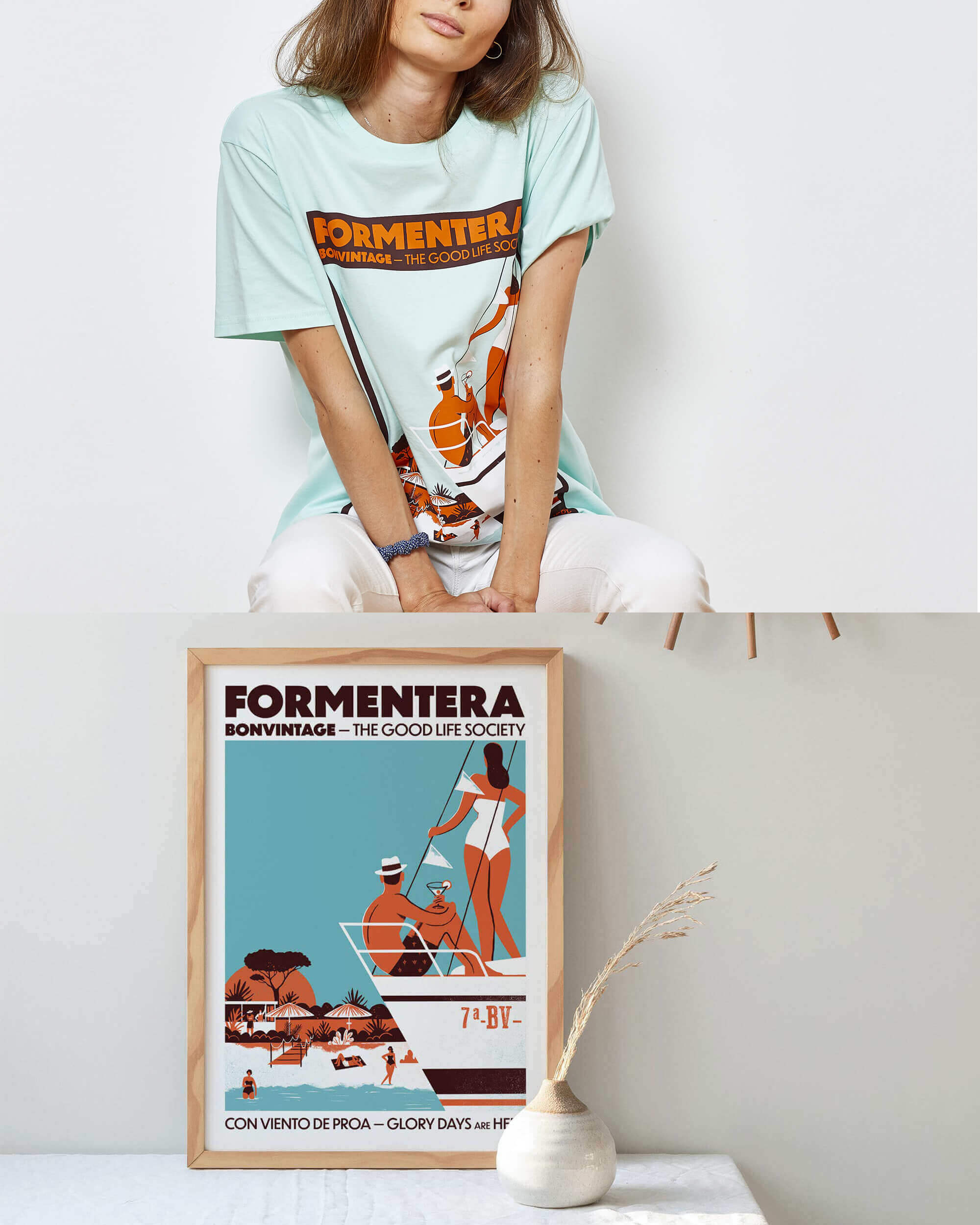 Pack Camiseta De Formentera + Lámina