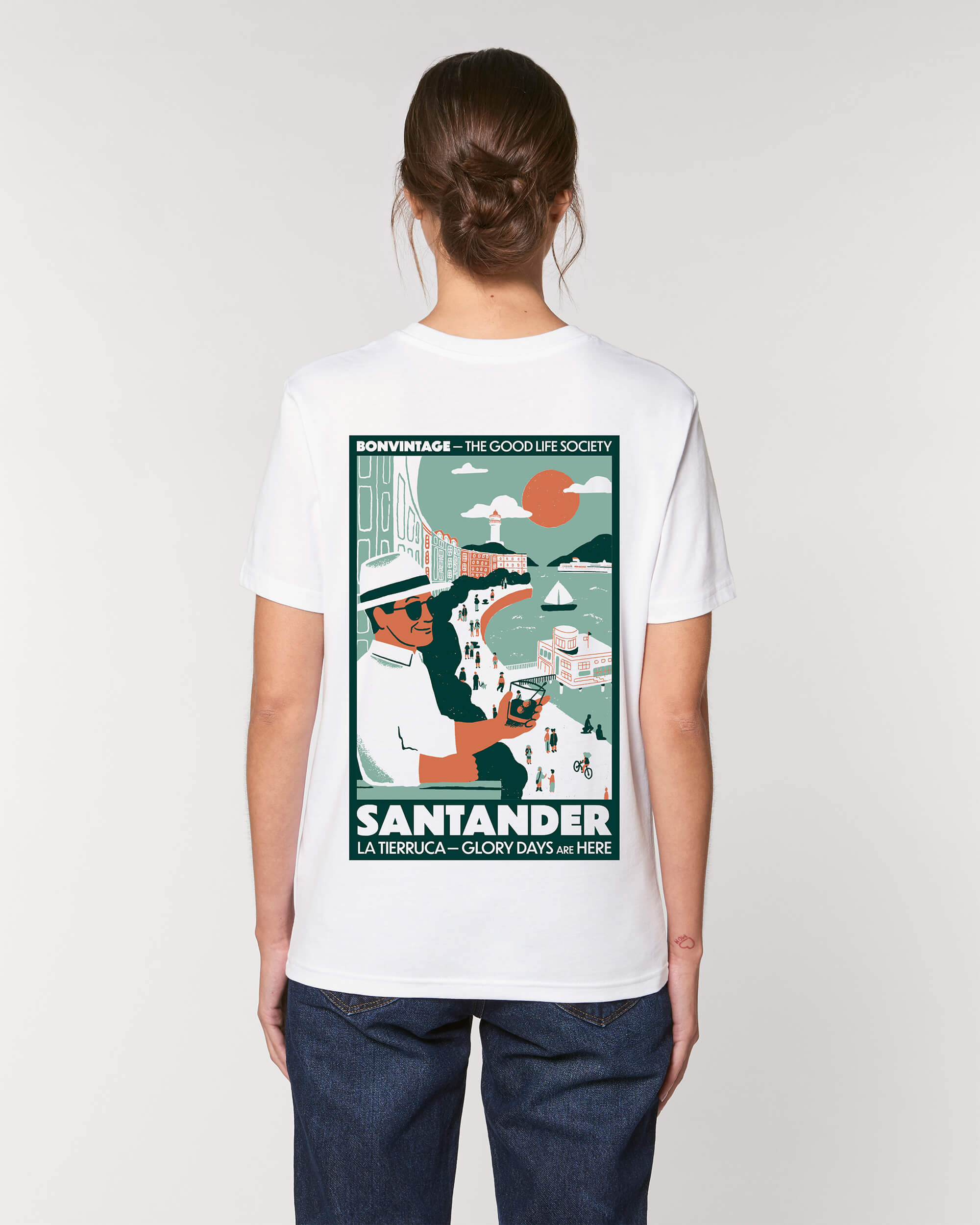 Camiseta Santander Blanca BonVintage