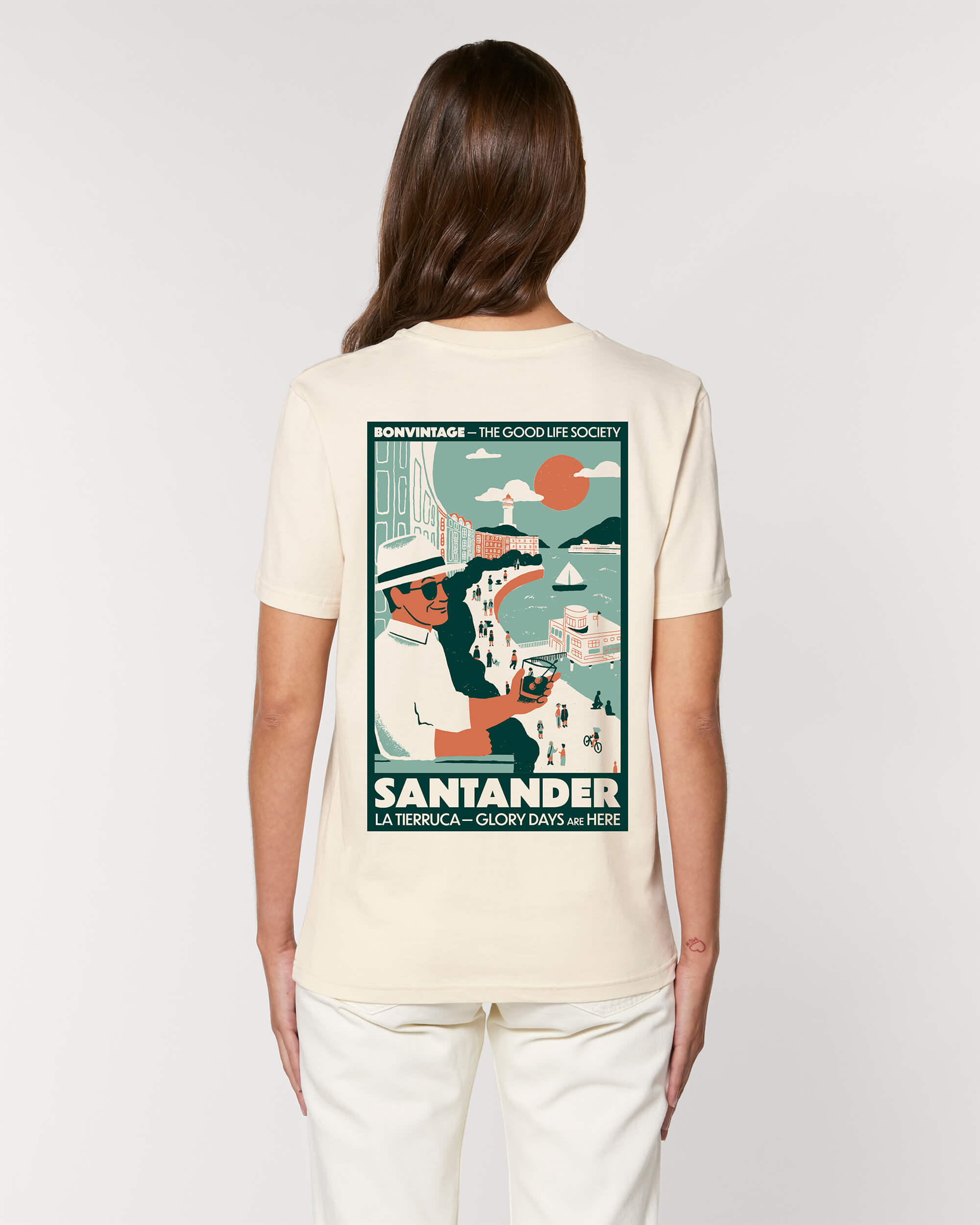 Camiseta Santander Natural Raw BonVintage