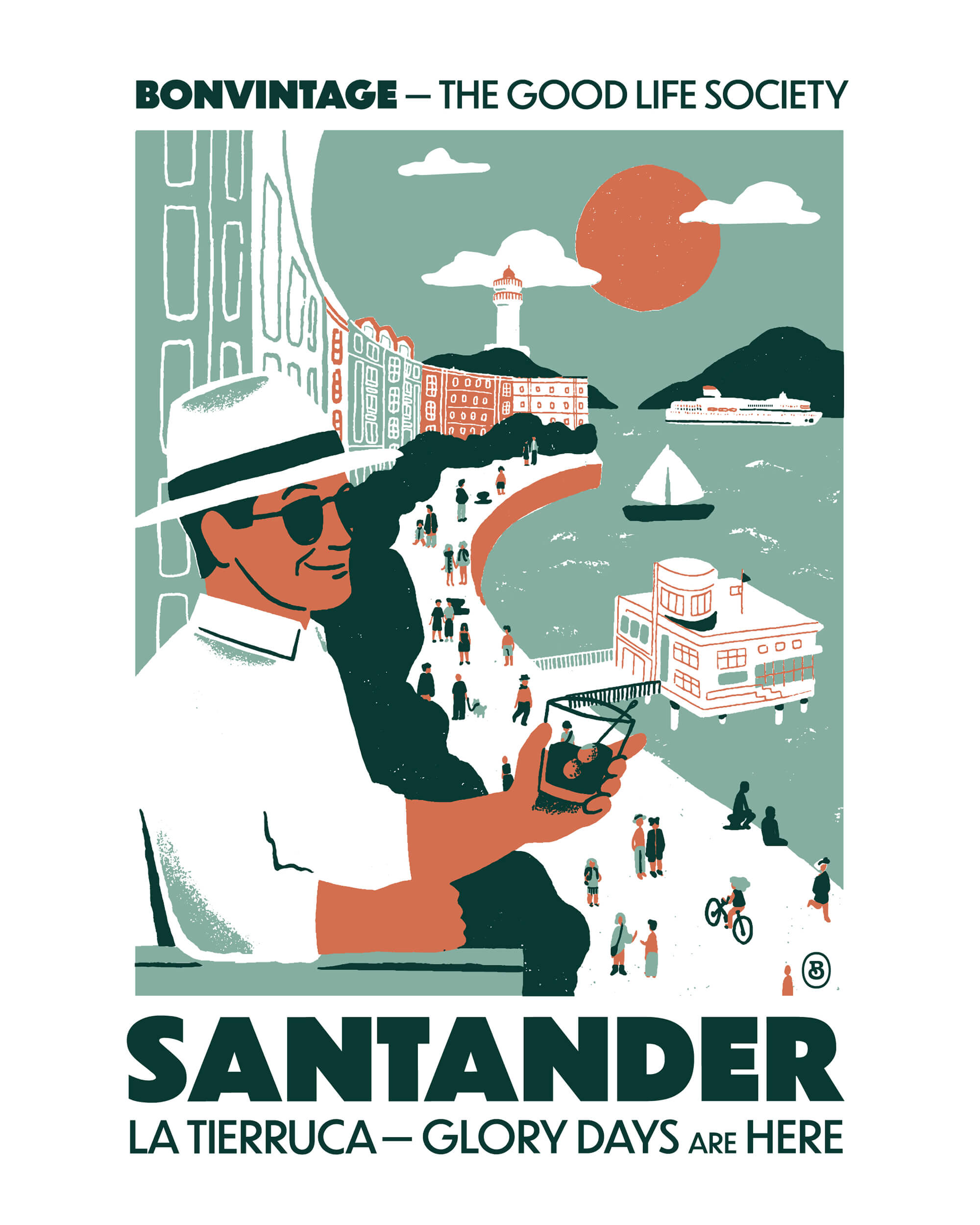 Lámina Santander Vintage BonVintage